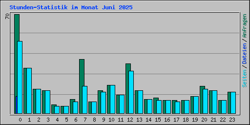 Stunden-Statistik im Monat Juni 2025