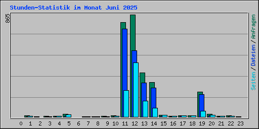 Stunden-Statistik im Monat Juni 2025