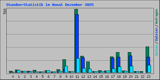 Stunden-Statistik im Monat Dezember 2025