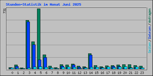 Stunden-Statistik im Monat Juni 2025